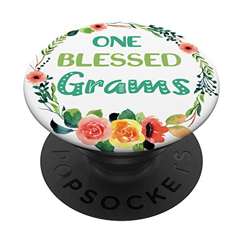 One Blessed Grams Floral Wreath Gift PopSockets PopGrip Swappable Grip for Phones and Tablets One Blessed Grams Floral Wreath Gift PopSockets PopGrip Swappable Grip for Phones and Tablets