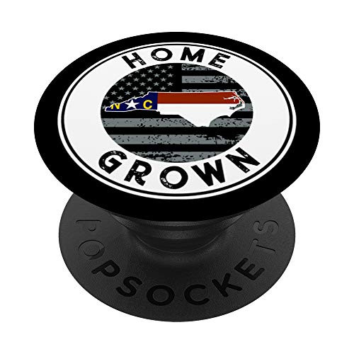 North Carolina Native Home Grown State American Flag Pride PopSockets Grip and Stand for Phones and Tablets