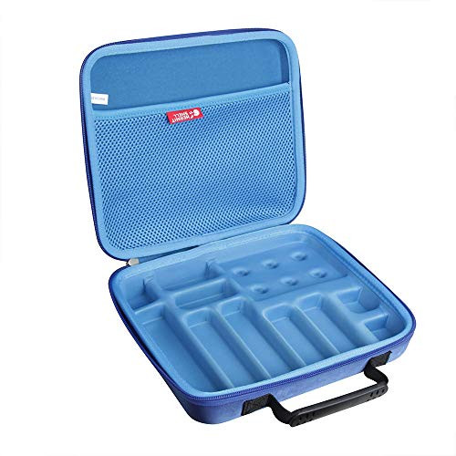 Hermitshell Hard Travel Case for Thinkfun Gravity Maze Marble Run Logic Game and STEM Toy Case for Gravity Maze Blue