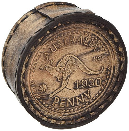KHUMYAYAD Brass Drum Sundial Compass Handmade Maritime Nautical Antique Compass with Leather case