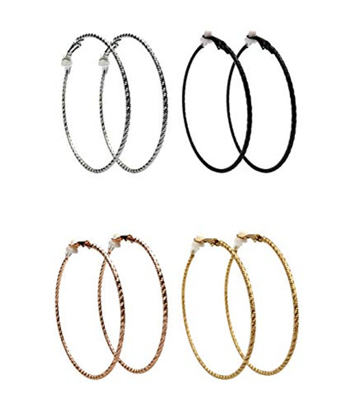 JA_S_JR Clip On Earrings for Women Gold Hoop Earrings for Non-Pierced Ear Star Heart Hoops JA_S_JR Clip On Earrings for Women Gold Hoop Earrings for Non-Pierced Ear Star Heart Hoops