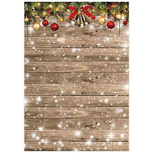 Allenjoy 5X7ft Snowflake Christmas Wood Wall Photography Backdrop Golden Bells Xmas Eve Decor Rustic Barn Vintage Background for Kids Portrait Photo Studio Supplies Photobooth Photographer Props Allenjoy 5X7ft Snowflake Christmas Wood Wall Photography Backdrop Golden Bells Xmas Eve Decor Rustic Barn Vintage Background for Kids Portrait Photo Studio Supplies Photobooth Photographer Props