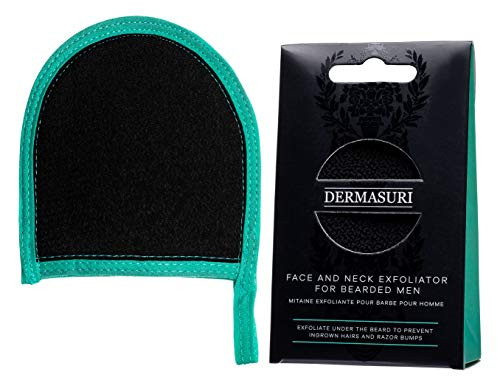 Dermasuri Face and Neck Exfoliator for Bearded Men