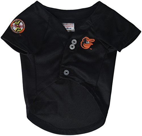 Pets First MLB Baltimore Orioles Dog Jersey Small_ - Pro Team Color Baseball Outfit