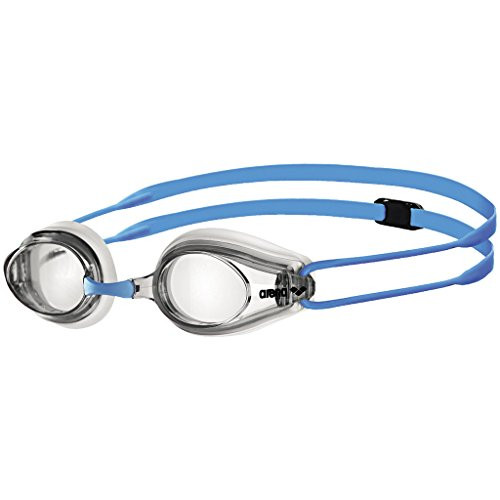 Arena Tracks Jr Youth Swim Goggles ClearLight Blue Non-Mirror