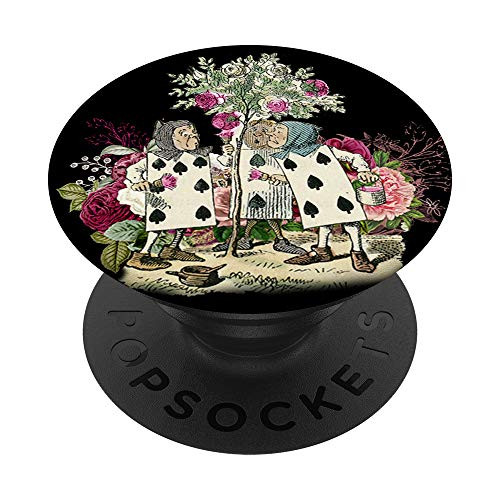 Alice in Wonderland Rose Garden Painting Roses PopSockets PopGrip Swappable Grip for Phones  and  Tablets