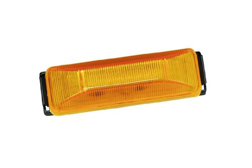 Bargman 42-38-034 ClearanceSide Marker Light LED with Black Base - Amber