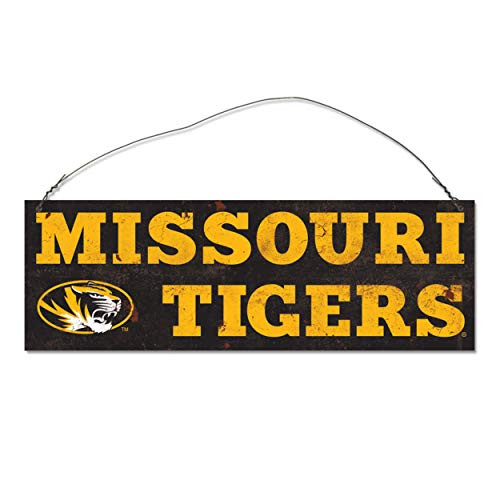 NCAA Legacy Missouri Tigers Rectangle Tin Sign One Size Stock
