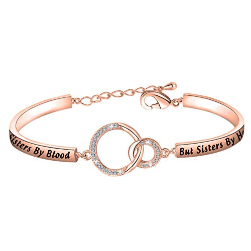Gift for Best Friend Friendship Bracelet Not Sisters by Blood But Sisters by Heart Jewelry Friends Sisters Bracelet Bracelet -RG Gift for Best Friend Friendship Bracelet Not Sisters by Blood But Sisters by Heart Jewelry Friends Sisters Bracelet Bracelet -RG