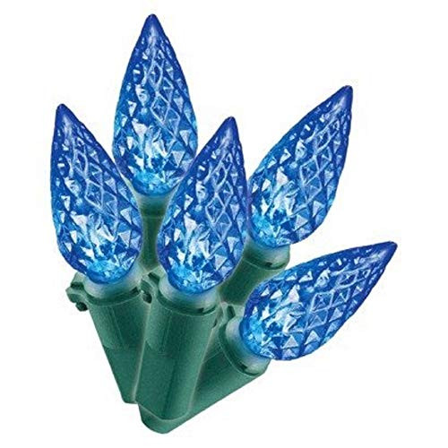 Philips 60ct Blue LED Faceted C6 String Lights