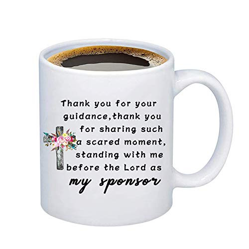 G2TUP Confirmation Sponsor Gift Thank you for Sponsors Coffee Mug Tea Cup Wedding Baptism Sponsor Appreciation Thank you Sponsors