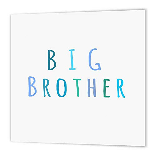 3dRose ht-123173-2 Big Brotherin Blue Turquoise and Teal Typography Text Design Iron on Heat Transfer 6 by 6-Inch for White Material 3dRose ht-123173-2 Big Brotherin Blue Turquoise and Teal Typography Text Design Iron on Heat Transfer 6 by 6-Inch for White Material