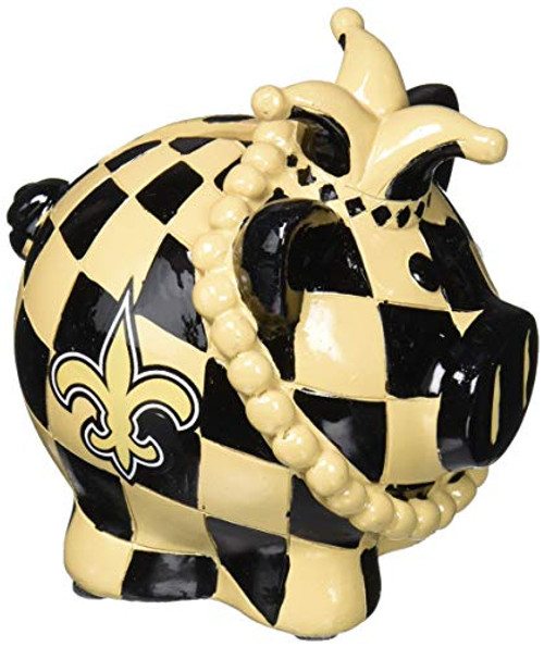 FOCO NFL New Orleans Saints Resin Thematic Piggy Bank Small Team Color FOCO NFL New Orleans Saints Resin Thematic Piggy Bank Small Team Color