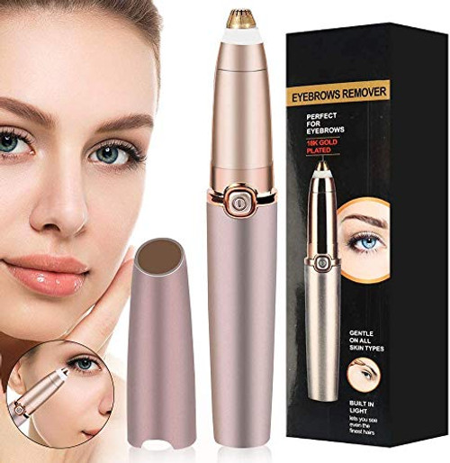 Eyebrow Hair Remover Painless Precision Eyebrow Trimmer Brows Epilator Eye Brow Facial Face Razor for Face Lips Nose Facial Hair Removal with LED Light for Women Men Eyebrow Hair Remover Painless Precision Eyebrow Trimmer Brows Epilator Eye Brow Facial Face Razor for Face Lips Nose Facial Hair Removal with LED Light for Women Men