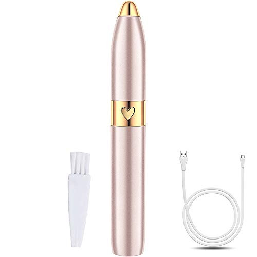 Eyebrow Hair Remover Rechargeable Eyebrow Trimmer for Women Electric Eyebrow Trimmer Epilator for Women Painless Facial Hair Removal Razor USB Rechargeable Eyebrow Hair Remover-Rose Gold Eyebrow Hair Remover Rechargeable Eyebrow Trimmer for Women Electric Eyebrow Trimmer Epilator for Women Painless Facial Hair Removal Razor USB Rechargeable Eyebrow Hair Remover-Rose Gold