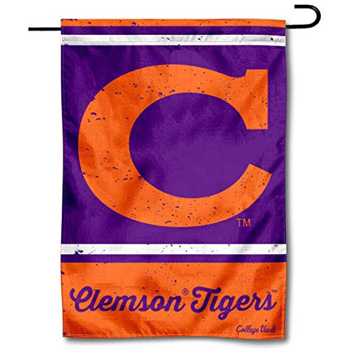 WinCraft Clemson Tigers Vintage Retro Throwback Garden Flag WinCraft Clemson Tigers Vintage Retro Throwback Garden Flag