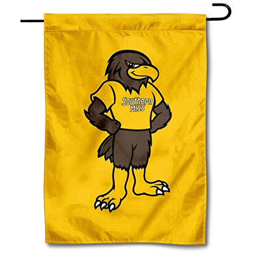 College Flags  and  Banners Co_ Southern Mississippi Eagles Seymour Mascot Garden Flag