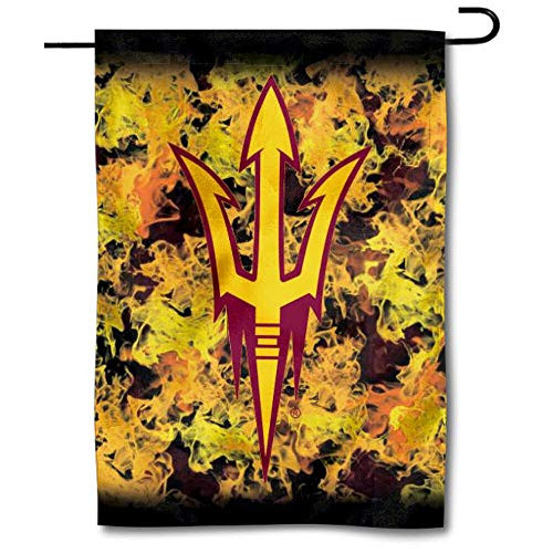 College Flags  and  Banners Co_ ASU Sun Devils Flames Garden Flag