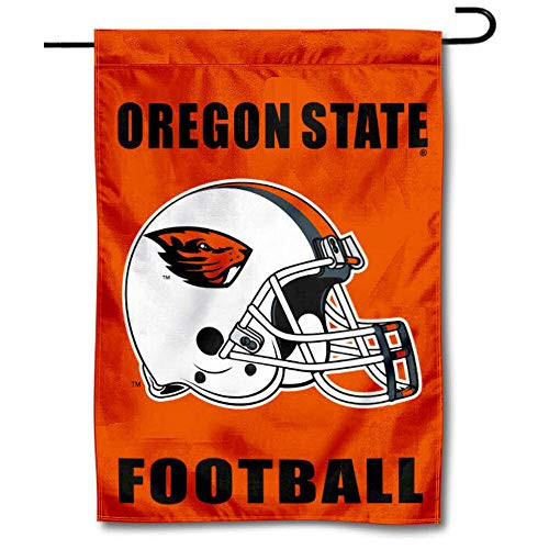 College Flags  and  Banners Co_ OSU Beavers Football Helmet Garden Flag