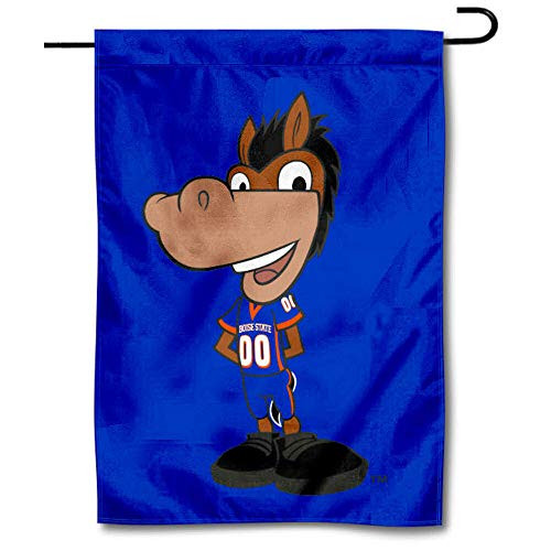 College Flags  and  Banners Co_ Boise State Broncos Buster Bronco Garden Flag College Flags  and  Banners Co_ Boise State Broncos Buster Bronco Garden Flag