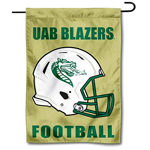 College Flags  and  Banners Co_ UAB Blazers Football Helmet Garden Yard Flag
