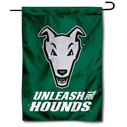 College Flags  and  Banners Co_ Loyola Maryland Greyhounds Unleash The Hounds Garden Flag