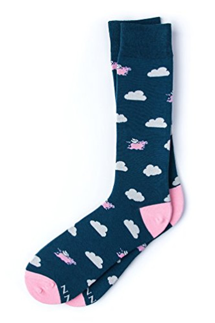 Take To The Sky Pigs Fly Hipster Novelty Crew Carded Cotton Mens Socks 1 Pair Take To The Sky Pigs Fly Hipster Novelty Crew Carded Cotton Mens Socks 1 Pair