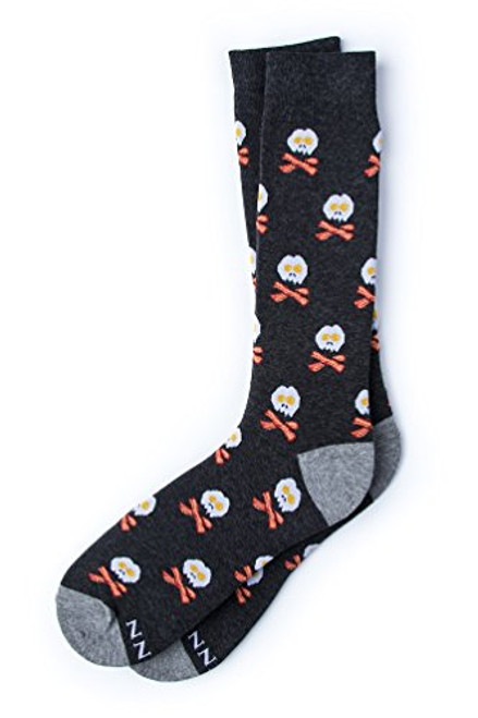 Breakfast Ahoy Bacon Eggs Skull Bones Hipster Novelty Crew Carded Cotton Mens Food Socks 1 Pair Breakfast Ahoy Bacon Eggs Skull Bones Hipster Novelty Crew Carded Cotton Mens Food Socks 1 Pair