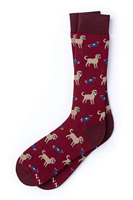 Mans BFF Golden Retriever Dog Hipster Novelty Crew Carded Cotton Mens Socks 1 Pair Mans BFF Golden Retriever Dog Hipster Novelty Crew Carded Cotton Mens Socks 1 Pair