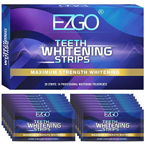 Teeth Whitening Strip 30min Fast-Result Teeth Whitener Non-Sensitive Whitening Strips 14 Sets White Strips for Tooth Whitening Teeth Whitening Kit Helps to Removes Stain from Smoking Coffee Soda