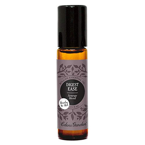 Edens Garden Digest Ease Essential Oil Synergy Blend 100 Pure Therapeutic Grade Pre-Diluted  and  Ready To Use- Digestion  and  Pain 10 ml Roll-On