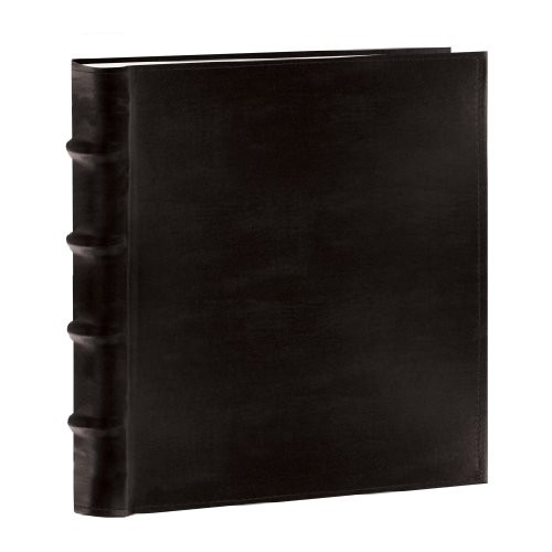 Pioneer Photo Albums 100-Pocket European Bonded Leather Photo Album for 4 by 6-Inch Prints, Black