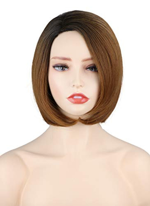 Ombre Brown Bob Wigs With Side Bangs For Black Women Short Brown Side Part Bob Wigs Synthetic Straight Brown Bob Wigs Ombre Light Brown Ombre Brown Bob Wigs With Side Bangs For Black Women Short Brown Side Part Bob Wigs Synthetic Straight Brown Bob Wigs Ombre Light Brown