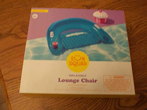 sun squad Pool Floats for Adults Inflatable Chair Pool Float with Cup Holder Pool nflatable raft Colors May Vary