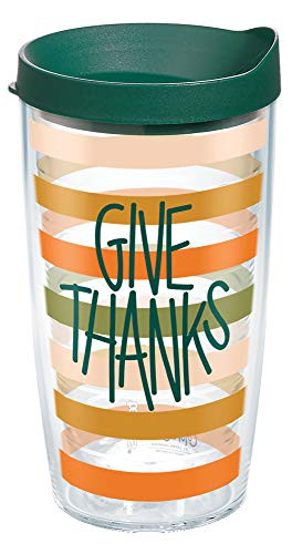 Tervis Coton Colors - Give Thanks Insulated Tumbler 16oz Clear - Tritan