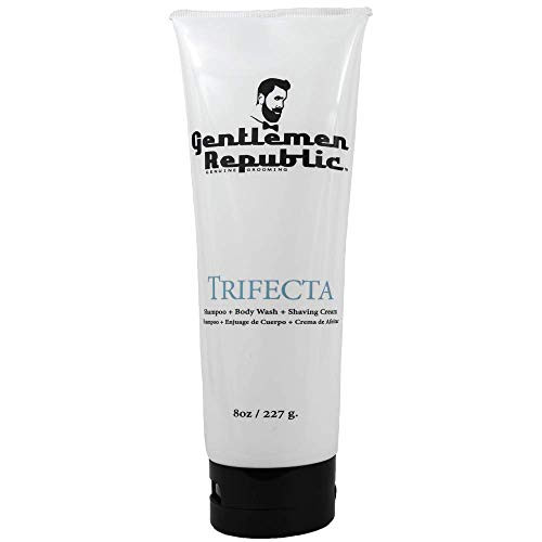 Gentlemen Republic Trifecta - Shampoo Body Wash and Shaving Cream for Men - 8oz