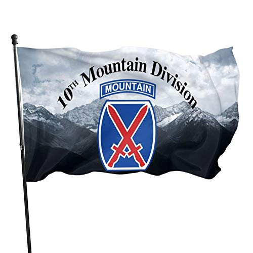 Ximengabc 10th Mountain Division 3x5 Foot Flag Outdoor 100 Single-Layer Translucent Polyester 3x5 Ft Banner for Garden Home Ximengabc 10th Mountain Division 3x5 Foot Flag Outdoor 100 Single-Layer Translucent Polyester 3x5 Ft Banner for Garden Home