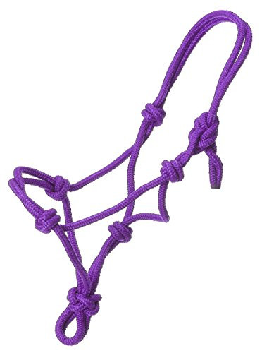 Tough 1 Miniature Poly Rope Tied Halter, Purple, Small