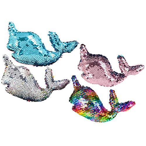 Mermaid Sequin Flip Sequin Narwhal 4" Party Favors (12 pack)