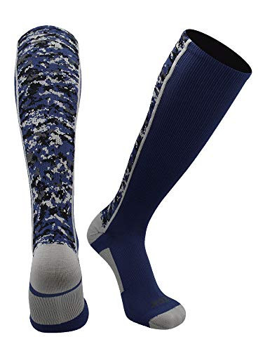 TCK Digital Camo OTC Socks Navy Medium