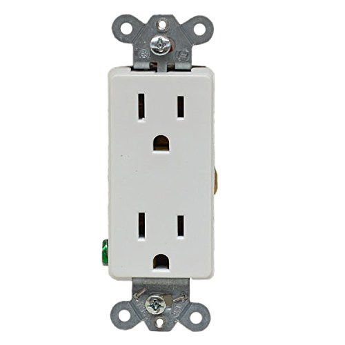 Hubbell HBL2132MW Marine Style Duplex Receptacle, 15 amp, 125V, White