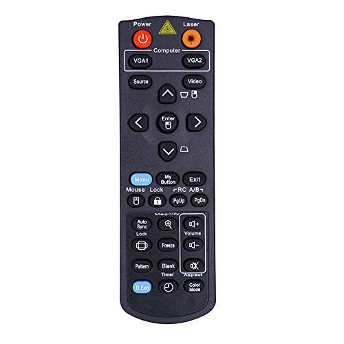 PROROK Remote Control Compatible for ViewSonic Projector PJD6553W PJD6683W PJD6683WS PJD7333 PJD7382 PJD7383 PJD7383I PJD7400 PJD7400w