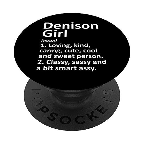 DENISON GIRL TX TEXAS Funny City Home Roots Gift PopSockets Grip and Stand for Phones and Tablets