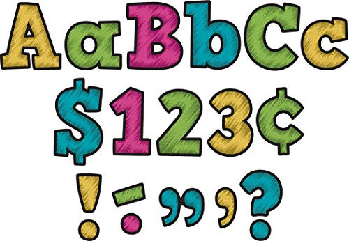 Teacher Created Resources Chalkboard Brights Bold Block 4-Inch Letters Combo Pack (5617)