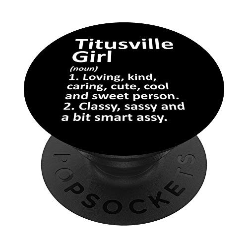 TITUSVILLE GIRL FL FLORIDA Funny City Home Roots Gift PopSockets Grip and Stand for Phones and Tablets