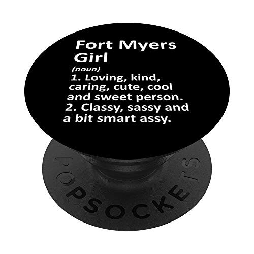 FORT MYERS GIRL FL FLORIDA Funny City Home Roots Gift PopSockets Grip and Stand for Phones and Tablets