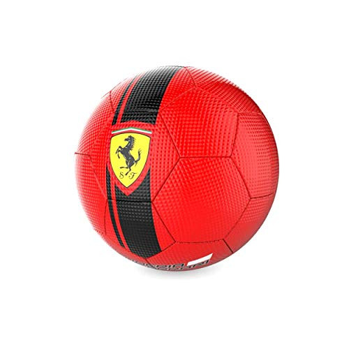 Rowan Kids Boys and Girls Ferrari Red Soccer with Black Stripe