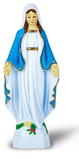 Our Lady of Grace Miraculous Mary Plastic Auto Dashboard Statue