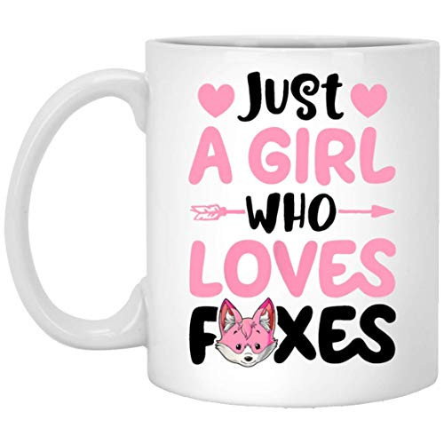 Just A Girl Who Loves Foxes Coffee Mug - Funny Lover Fox Mug 11oz
