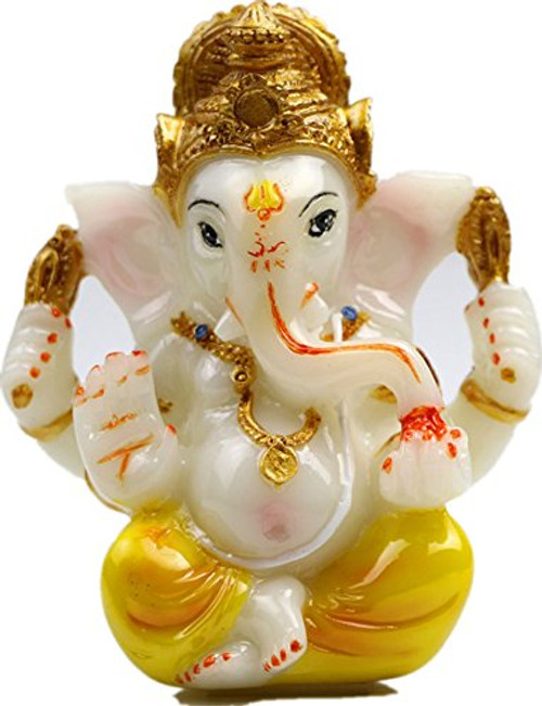 BangBangDa 3.5" H Yoga Meditation Figurine Fengshui Ganesh Indian lord Ganesha Buddha Statue Hindu God Idol Religious Sculpture Wedding Gifts Home Decors (Jade Finish) BangBangDa 3.5" H Yoga Meditation Figurine Fengshui Ganesh Indian lord Ganesha Buddha Statue Hindu God Idol Religious Sculpture Wedding Gifts Home Decors (Jade Finish)